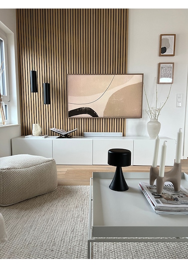 100x240 Cm Koyu Meşe Renk Akustik Ahşap Duvar Paneli