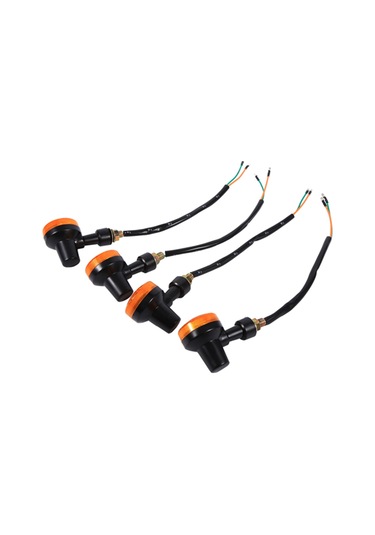 Kosona 12v Motosiklet Sinyal Lambaları Sarı Işık - Dayanıklı Abs Malzeme, 4 Adet Paket, Kolay Kurulum