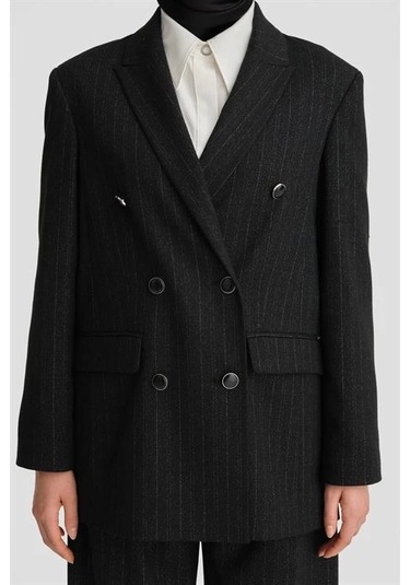 Armine Simli Ceket 24k5721 Siyah Siyah