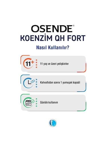 Osende Koenzim 200Mg Qh Fort 30 Yumuşak Kapsül