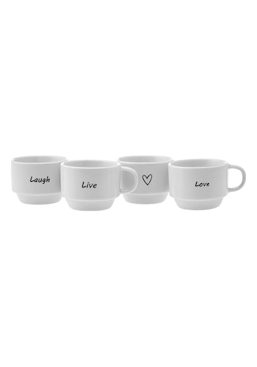 Karaca  Lovely Laugh 4 Kişilik Espresso Kahve Seti 100 ml