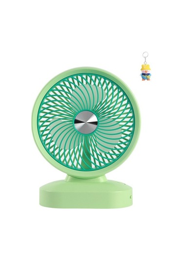 Masaüstü Fan Büyük Masaüstü 8 Inç Usb Rüzgar Sessiz Ofis Elektrikli Fan 7890 Yeşil