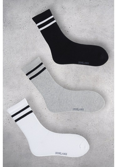 DISA Kadın Organik Pamuklu 3 Lü Paket Çok Renkli Çorap