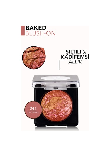 Flormar Işıltılı Fırınlanmış Allık - Baked Blush-On - 044 Pink Rose - 8682536051446