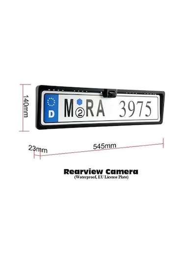 lidergaraj Kameralı Park Sensörü 4.3'' Ayna Ekran+Plakalık Kamera