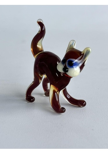 El Yapımı Murano Cam Kedi Biblo A25-03