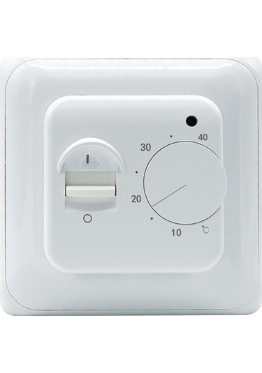 Kangvka 16a Elektrikli Yeraltı Isıtma Termostati, Manuel Kontrol, Led Gösterge, İç/dış Sondajlı Doğru Sıcaklık Regülatörü Beyaz
