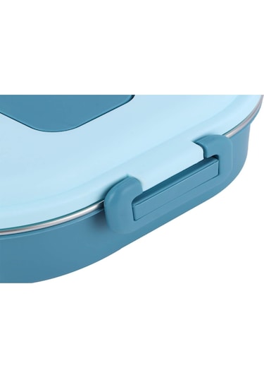 Hangfox 1500ml Mavi 4 Bölmeli Paslanmaz Çelik Termos Yemek Kutusu - İşçi Çanta İçin Taşınabilir, Çorba Kasesi Ve Besteği Dahil Çok Renkli