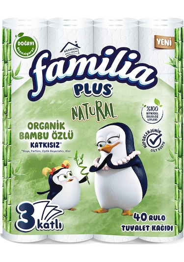 Familia Plus Natural Tuvalet Kağıdı 40'lı