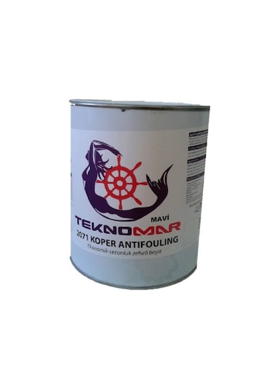 Tekne Zehirli Boyası. Siyah Zehirli Boya. 0,75 Litre