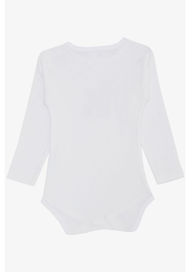 Breeze Erkek Bebek Çıtçıtlı Zıbın Body Şoför Timsahcık Baskılı 9 Ay-3 Yaş, Ekru-ekru Ekru