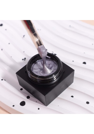 Suntek Alçı Jel Nail Art Boyama Çizim Lehçe 3d Metalik Menekşe