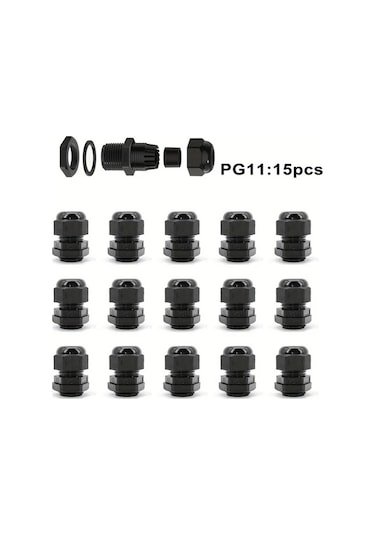 Willowhaven 15 Adet Siyah Pg13.5 Granthead Bağlantı Elemanları Ve Kablo Korumaları