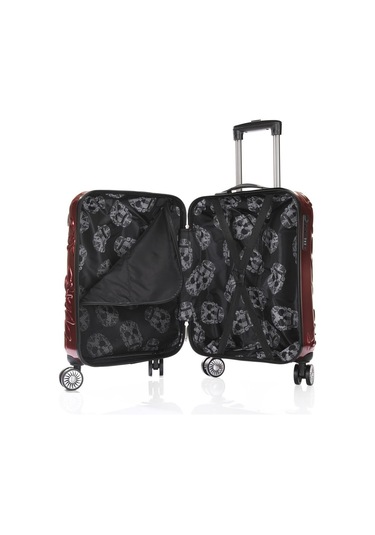 Ççs 5217 Kuru Kafa Polikarbon 3 Lü Valiz Seti-bordo Bordo