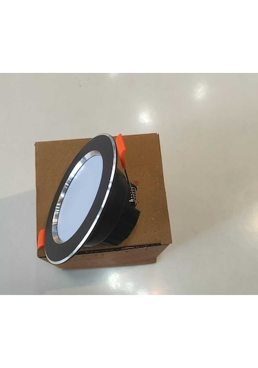Sor-ti 7w Siyah-krom Çerçeveli 3 Renk Yanabilen Smd Led Panel Spot