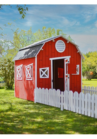 Mandu Ahşap Kar Kızağı Kırmızı