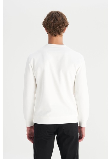 Wrangler Erkek Interlock Sweatshirt White Çok Renkli