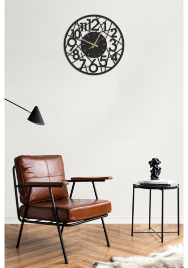 Dekoratif Çerçeveli Duvar Saati Ahşap Duvar Dekorasyon Ürünü