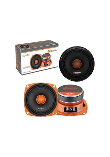 Oto Mıdrange 10Cm 300W Kapaklı 2 Adet Edıson Ed-Mr4 Pro N11.499