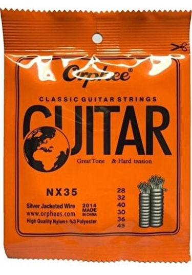 Orphee Nx35 Model Klasik Gitar Tel Seti-Pena