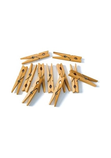 Ahşap Çamaşır Mandalı 24'Lü Paket