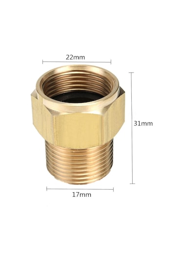 1 Adet Yeni M22 Erkek M22 Dişi Hortum Kaplin Adaptörü Hd Hds Basınçlı Yıkama Makinesi