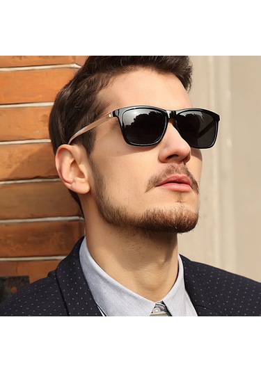 Qingmipy Erkekler İçin Polarize Güneş Gözlüğü - Hafif Alüminyum Çerçeve Ve Gri Cam