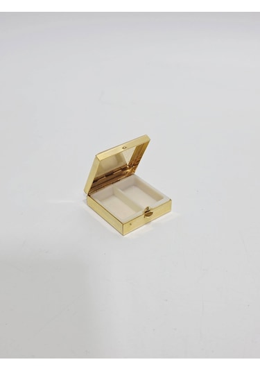 Antika Fransız Minyatür Kutu 3,8x3,8cm 113