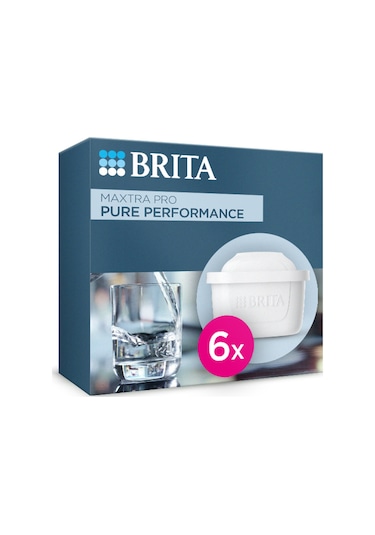 BRITA MAXTRA PRO Pure Performance Yedek Su Arıtma Filtresi, 6'lı
