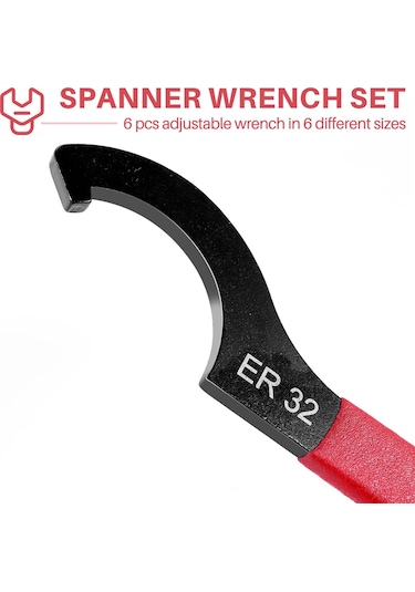 6 Parça Anahtar Seti Ayarlanabilir Bobin Anahtarı Anahtar Kancası