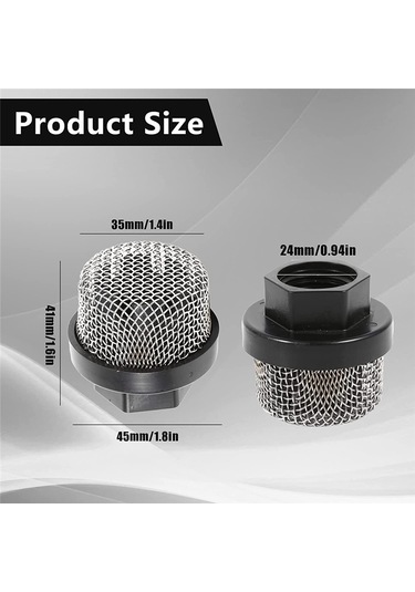 Xurunkeji 3 Adet 246385 Hortum Giriş Süzgeci Filtresi, Giriş Emiş Süzgeci Örgü Filtresi, Püskürtücü İçin Giriş Hortumu Süzgeci Elek Filtresi