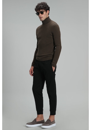 Lufian Grant Tam Balıkçı Erkek Kazak Deve Tüyü 112090103100440 Devetüyü