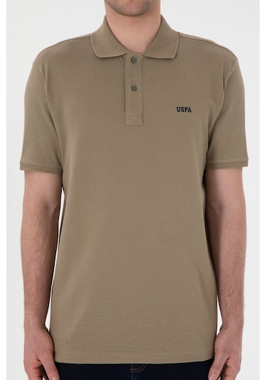 U.S. Polo Assn. Erkek Regular Fit Polo Yaka Haki Basic Tişört 50306007-VR027 U.S. Polo Assn. Erkek Regular Fit Polo Yaka Haki Basic Tişört 50306007-VR027