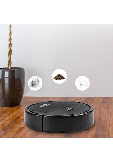 Ev Otomatik Akıllı Şarjlı Süpürme Robotu Beyaz