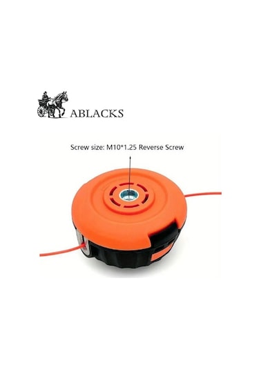 Ablacks Bataryalı Şarjlı Elektrikli Çim Biçme Tırpanlara Uyumlu Misina Başlık M10