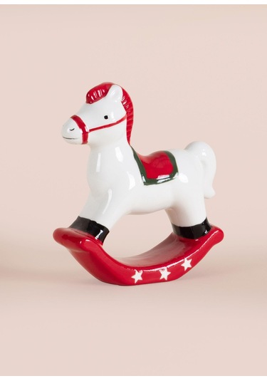 The Mia Dekoratif Yılbaşı Süsü Figür At 13x4x15 Cm 1 Adet