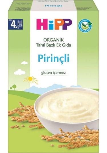 Hipp Organik Pirinçli 4+ Ay Kaşık Maması 200 G