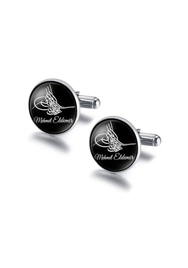 Osmanlı Tuğralı ve İsimli Kol Düğmesi İstenilen İsim Yazılabilir.