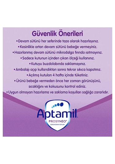 Aptamil Prosyneo 2 Prebiyotikli Probiyotikli Devam Sütü 400 G x 3 Adet 1200 G