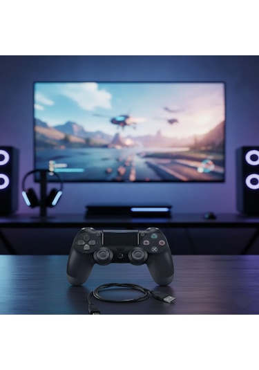 Ps4 Uyumlu Kablosuz Oyun Kolu - Gamepad, Led Göstergeler