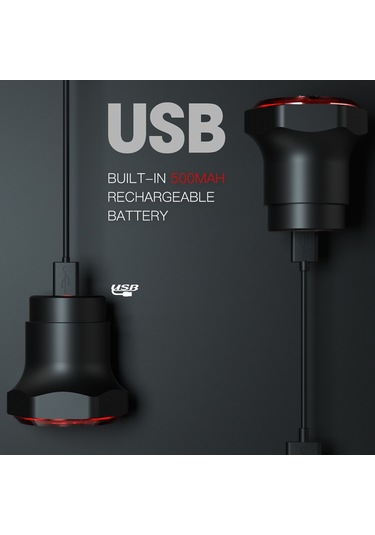 Meroca-akıllı Bisiklet Arka Lambası Arka Fren Lambası Su Geçirmez Y19019b-2 Siyah