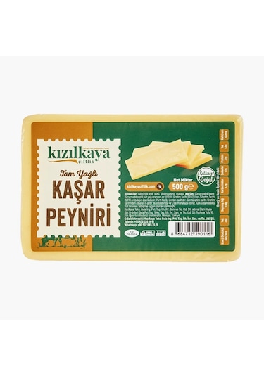 Kızılkaya Çiftlik Kaşar Peyniri 500 G