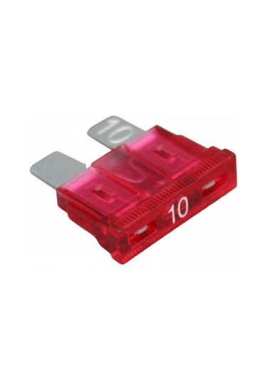 (100 ADET) 10 AMPER OTO BIÇAK SİGORTA (NORMAL/STANDART BOY)