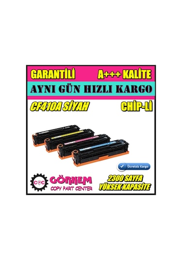 Hp M477 / M477Fdn / M477Fdw / M477Fnw Uyumlu Toner Siyah Cf410A