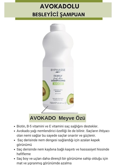 Family Fresh Kuru Saçlara Özel Avokadolu Şampuan 750ml