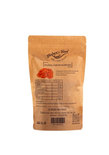 Kayısı Kurusu 250gr Yeni Mahsul Doğal İlaçsız Göbresiz 250 G