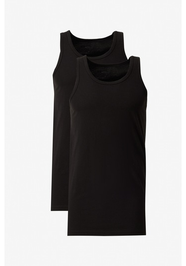 AC&Co / Altınyıldız Classics Erkek Sıyah Standart Fit Normal Kesim %100 Pamuk 2'li Atlet Paketi AC&Co / Altınyıldız Classics Erkek Sıyah Standart Fit Normal Kesim %100 Pamuk 2'li Atlet Paketi