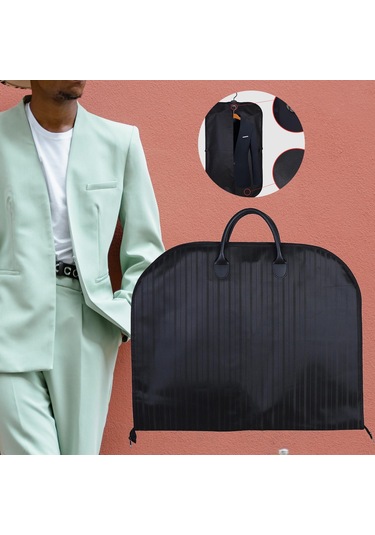 Homyl Şık Kıyafet Saklama Çantası - Moda Tutkunları İçin Siyah