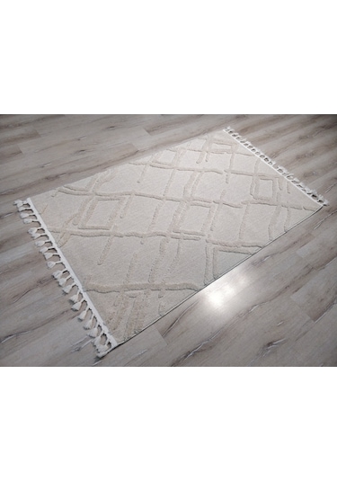 Eko Halı Terazzo Trz03 Beyaz Iskandinav Halı 120X180 Cm