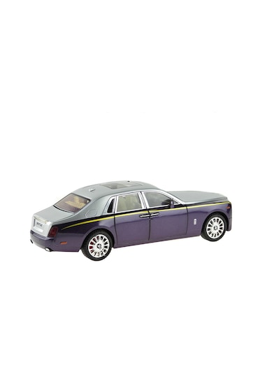 Die-cast Model 1:20 Ölçek Süper Lüx Araba Metal Işıklı 26cm Mor